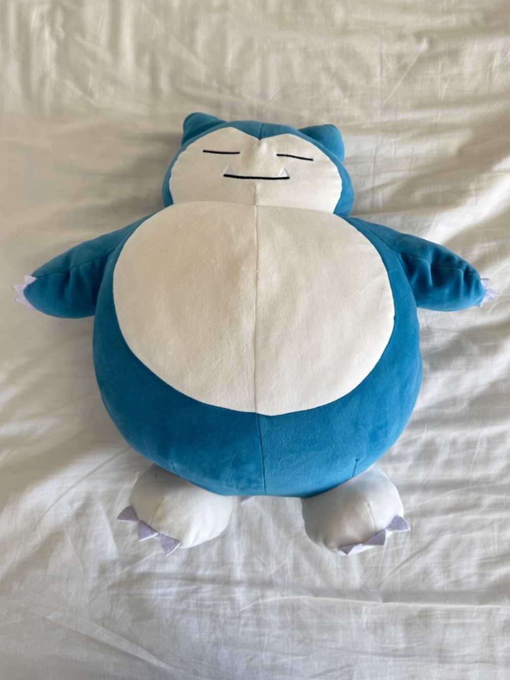 Pokemon Blue and White Snorlax Plush
